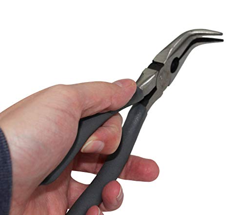 7” Angled Needle Nose Pliers – 90 Degree Bent Nose Pliers