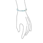 Bling Jewelry Natural Multi Color Semi Precious Gemstone Round Bead 8MM Strand Stackable Stretch Bracelet For Women Men Teen Unisex - color: Matte Aquamarine