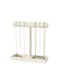 Bracelet and Necklace Holder,Velvet Jewelry Necklace Display Organizer Stand,bracelet Holder for Selling,Bracelet and Necklace Storage Tree (Style 1（Beige）) - style: Style 1（Beige）