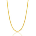 2.5mm/3mm/4mm Silver/Gold Stainless Steel Wheat Chain Necklace Jewelry for Men Women - size: 20 Inches, style: 2.5mm-Gold