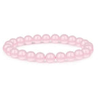 Crystal Vibe 8mm Beaded Bracelets For Women Men - Healing Crystal Bracelet - Adjustable Size - color: Quartz