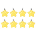 HARFINGTON Star Pendants Charm, 8Pcs 26mm Acrylic Bead Pendants with Loop for Bracelet Jewelry Making DIY Handicrafts, Yellow