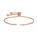 DanLingJewelry 20pcs Adjustable Slider Bracelet Slider Extender Chains with Ball Ends for Jewelry Making DIY 8 Inches(220mm) RG - color: StyleⅡ-20 pcs-Rose Gold