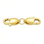 14K Yellow Gold Jewelry Clasp Necklace Extender, Double Lobster Clasp Bracelet Extension Connector for DIY Necklace Bracelet Anklet Jewelry Making, 14K Gold Double Spring Clasp (Style 7) - style: Style 7