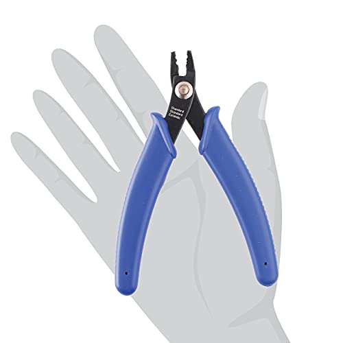 The Beadsmith Crimping Set – Crimping Pliers, 5 Inches Long (127mm) – And 100 Pieces 2x2mm Crimp Tubes – Create Smooth, Rounded Crimps Every Time, No Sharp Edges – Tool for Jewelry Making - style: Crimping Plier w/ 100 Crimp Tubes