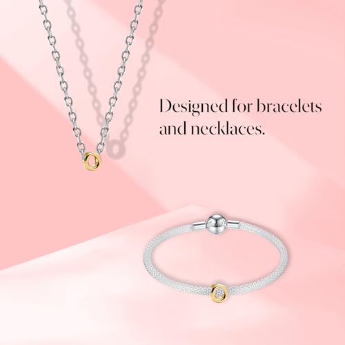 S925 A-Z Bead Charms,Initial Letter Alphabet, 14K Gold Plated, for Bracelet Necklace, Gift for Mothers Nurses Day Graduation Birthday Anniversary, for Girlfriend Family Friend, for Pandora - style: O