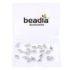 BEADIA Platinum Plated Lobster Clasps Non Tarnish 10mm 20pcs for Jewelry Making Findings - color: Lobster Clasps Platinum, size: 10mm