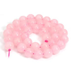 HAAMIIQII 6mm Natural Pink Rose Quartz Beads Round Gemstone Loose Beads for Jewelry Making 2 Strands (120-130pcs) - color: Pink Rose Quartz, size: 6mm (120-130pcs)