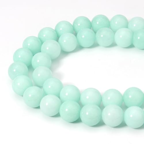 60pcs 6mm Natural Amazonite Gemstone Beads Energy Healing Crystal Round Loose Stone Beads for Jewelry Making, DIY Bracelets Necklaces - color: Amazonite, size: 6mm