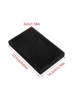 Velvet Jewelry Tray, Stackable Design, Drawer Insert, Multi-Compartment Storage, for Necklace Bracelet Ring Watch Organizing (Black) - color: Black