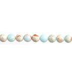 Natural Stone Beads 6mm Sky Blue Jasper Polished Round Smooth Gemstone Beads for Jewelry Making Adults 15 Inch(Sky Blue Jasper,6mm) - color: Sky Blue Jasper, size: 6mm
