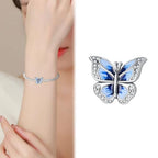 Charm for Bracelets and Necklaces, Heart Animals 925 Sterling Silver Bead Celestial Sun Moon Star Charms Jewelry Gift for Women Girls - color: Blue Butterfly Charm