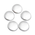 Craftdady 200Pcs Transparent Glass Cabochons 12mm Clear Glass Flat Back Dome Tile Cabochons Half Round Covers for Photo Pendant Jewelry Making - color: Transparent Clear, size: 12mm Round