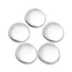 Craftdady 200Pcs Transparent Glass Cabochons 12mm Clear Glass Flat Back Dome Tile Cabochons Half Round Covers for Photo Pendant Jewelry Making - color: Transparent Clear, size: 12mm Round