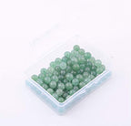 Natural Stone Beads 100pcs 8mm Green Aventurine Round Genuine Real Stone Beading Loose Gemstone DIY Charm Smooth Beads for Bracelet Necklace Earrings Jewelry Making (Green Aventurine, 8mm) - color: Green Aventurine, size: 8mm
