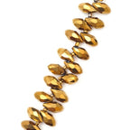 200pcs Czech 12mm Faceted Teardrop Briolette Crystal Glass Loose Beads Pendant Drop Spacer Bulk Gold Aurum for DIY Jewelry Making CCT2-33 - color: Gold Aurum, size: 12x6mm - 200pcs