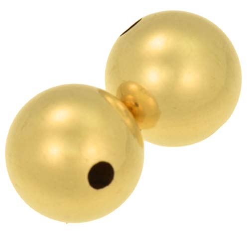 uGems 10mm Gold-Filled Beads for Jewelry Making (2 Pcs) – Durable 14K Gold Filled Seamless Beads, Ideal for Necklaces, Bracelets, and Custom Jewelry Designs SKU: j-458610 - size: 10mm
