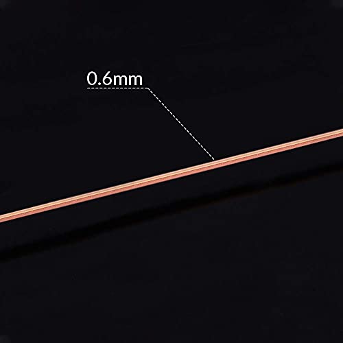 BENECREAT 22 Gauge Bare Copper Wire with Oil Coated, Solid Copper Wire for Jewelry Craft Making, 66-Feet/22-Yard - color: Oil Coated Bare Copper Wire, size: 22-Gauge(66-Feet/22-Yard)