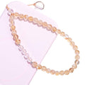 TEAMOLA Natural Stone Phone Charm, Handmade Crystal Cellphone Chain for Universal, Beaded Healing Anti Theft Phone Wrist Strap with Tether Tab, Citrine & Clear Quartz - color: Yellow