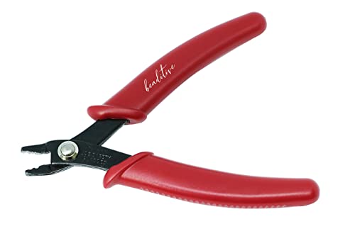 Beaditive Bead Crimping Plier for 2mm & 3mm Beads and Tubes | 5-Inch (Red) - color: Red