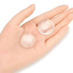 Adabele 50pcs Transparent Glass Dome Cabochons 30mm Non-calibrated Clear Round Cab Tiles for Photo Cameo Resin Bezel Pendant Craft Jewelry Making CF68-30 - size: 30mm (1.18 inch)