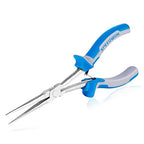SPEEDWOX Long Reach Needle Nose Pliers with Teeth, Extra Long Plier, 7 Inches Long Nose Mini Precision Wire Looping Pliers for Hard to Reach Narrow Spaces High Leverage Reduce Efforts Non-slip Handles - style: Needle Nose Pliers with Teeth