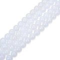 90pcs Adabele AAA Natural White Agate Healing Gemstone 4mm (0.16 inch) Small Round Beads Gem Stone Spacer for Craft Jewelry Making GC1-4 - color: White Agate, size: 4mm (90pcs/1 Strand)