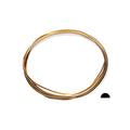 14 Gauge, 14/20 Yellow Gold Filled Wire (Half Round) Half Hard 14K Gold Filled Made in USA - 5FT by CRAFT WIRE - size: 14 Gauge, style: 5 Feet