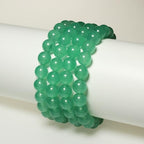 MJDCB Stone Beads 12mm 30pcs Round Aventurine Green Jade Loose Gemstone Bead Charms for Jewelry Making Bracelet Necklace Earring Pendant - color: Aventurine Green Jade, size: 12mm