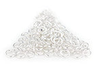 The Bead Chest Silver 4mm Round Open Jump Rings, Pack of 100 - color: Silver, size: 4mm
