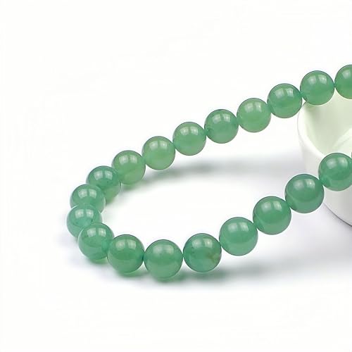MJDCB Natural Stone Beads Green Aventurine Round Loose Beads for Jewelry Making DIY Bracelet Necklace (8mm) - color: Aventurine, size: 8mm