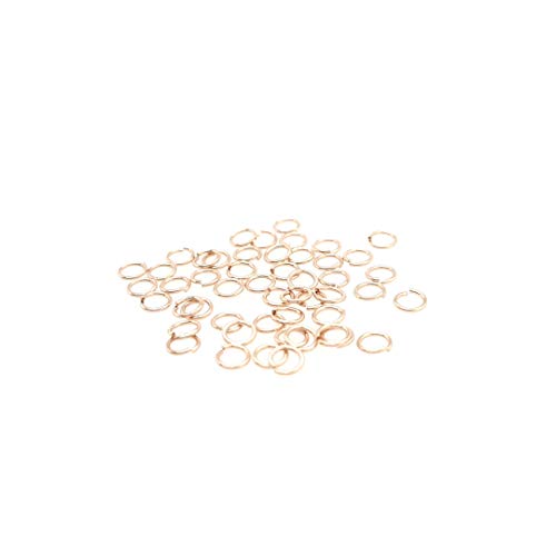 50pcs 14/20 Gold Filled Round Open Jump Rings 4.5MM OD, 3.2MM ID 22 Gauge by CRAFT WIRE - color: 22 Gauge, size: 4.5MM