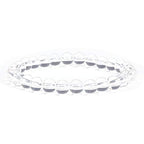 Cherry Tree Collection - Small, Medium, Large Sizes - Gemstone Beaded Bracelets For Women and Men - 6mm Round Beads - color: Clear Quartz, size: Large