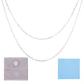 Sterling Silver Chain for Jewelry Making, Heart Link Chains 3x4mm 3.28 Feet Silver Necklace with Velvet Polishing Cloth Permanent Bracelet Kit for Women Men Necklace Making - color: Platinum