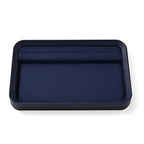 Oirlv Jewelry Display Tray for Vendors Velvet Jewelry Tray with Compartments for Rings and Bracelets(Blue) - color: Blue P21602