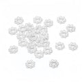 400 PCS Flower Spacer Beads Tibetan Silver 4mm Daisy Flower Thin Rondelle Spacer Bead Flat Bead Caps for Bracelet Necklace Jewelry Making