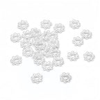 400 PCS Flower Spacer Beads Tibetan Silver 4mm Daisy Flower Thin Rondelle Spacer Bead Flat Bead Caps for Bracelet Necklace Jewelry Making