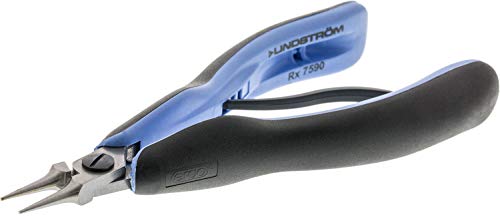 Lindstrom Ergo Steel Smooth Round Straight Round Gripping Pliers - 5.77 in Length - Foam Cushion Grip - RX7590 [PRICE is per TOOL]