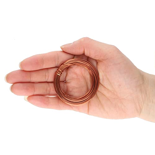 The Beadsmith Half-Round Craft Wire – Soft Temper Jewelry Wire, Antique Copper Color, 18 Gauge, 7 Yards - color: Antique Copper, size: 18 Gauge