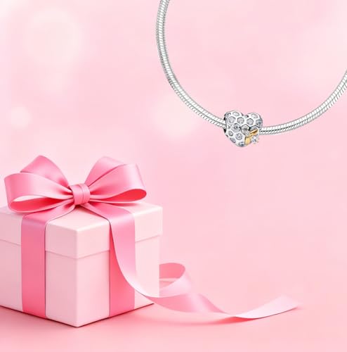 Mother Heart Charms for Bracelets Love Mom Flowers Charm Jewellery for Women - style: Heart