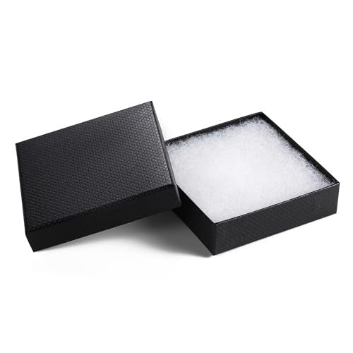 GEFTOL Jewelry Gift Boxes 96 Pack 3.5x3.5x1 Inch Cardboard Jewelry Boxes,Small Gift Boxes for Jewelry Earrings Necklaces Handmade Bangles Bracelets(Black) - color: Black, size: 3.5x3.5x1 Inch (Pack of 96)