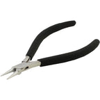 Beadalon Designer Series Slim Round Nose Pliers, Black Vinyl-Free Grips, Stainless Steel, Box Joint, Double Leaf Springs, 5.75 in - color: Lime Green, style: Round Nose, Black