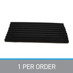 SSWBasics Large Black Velvet Ring Display Tray Organizer - 14-1/4"L x 7-1/2"W - Continuous