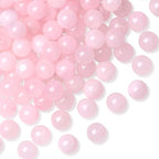 DUQGUHO Rose Quartz Beads 8mm Natural Crystal Pink Beads Round Polishing Stone Bead Genuine Gemstone Beads for DIY Jewelry Making 47 Pcs - color: Pink#1