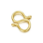 10K Gold Clasp Double Lobster Clasp Necklace Extender Clasp Bracelet Extension Connector for DIY Necklace Bracelet Jewelry Making(Style 2) - size: style 2