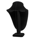 Polmart Modern Necklace Display Bust (Black Velvet, 11 ½”H) - color: Black Velvet, size: 11 ½” H