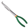 SPEEDWOX Long Reach Hose Grip Pliers 90 Degree Circle Plier Serrated Jaws Ring Nose Spark Plug Removal Tool for Hard to Reach Narrow Spaces High Leverage Reduce Efforts Non-slip Handle - style: 90° Hose Grip Pliers