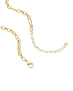 PAVOI 14K Gold Plated Curb Paperclip Box Sphere Bead Snake Herringbone and Figaro Chain Adjustable Necklace - style: Chain