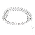 HARFINGTON 50pcs Natural Stone Beads 6mm Transparent Crystal Round Gemstone Stone Loose Beading Real Genuine Smooth Balls Bead for Jewelry Making Bracelets Necklace Earrings DIY - color: Transparent Crystal, size: 6mm