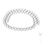 HARFINGTON 50pcs Natural Stone Beads 6mm Transparent Crystal Round Gemstone Stone Loose Beading Real Genuine Smooth Balls Bead for Jewelry Making Bracelets Necklace Earrings DIY - color: Transparent Crystal, size: 6mm
